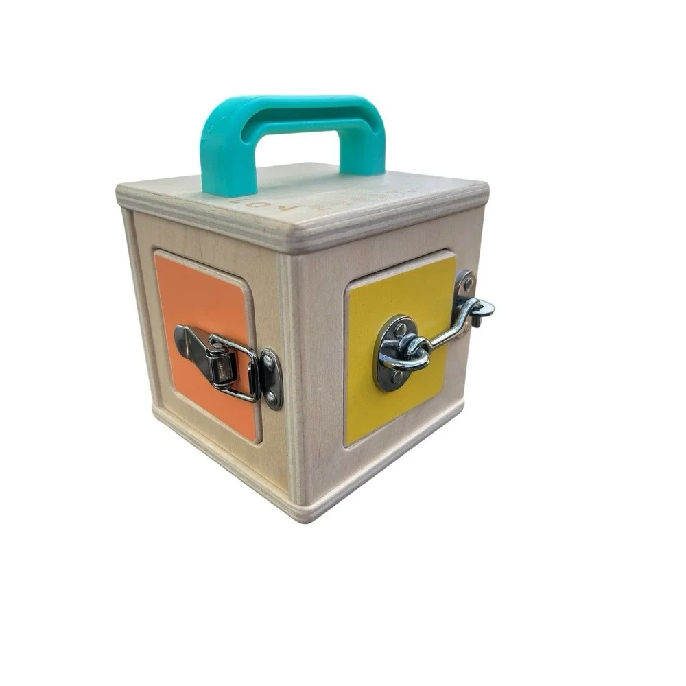 LOVEVERY Wooden Lock Box Latches | The Realist Box | Montessori Learning Toy